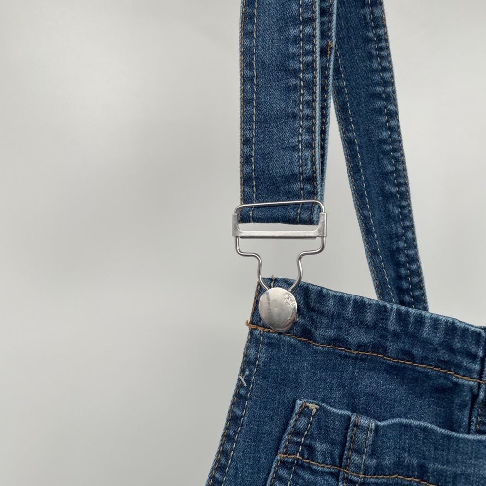 Dollhouse Womens Denim Short Overalls Blue Size 5 - Picture 5 of 9